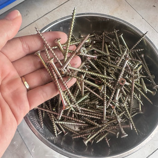1kg - Vít vàng | Vít vàng ren thưa | Vít bắt gỗ | Vít gỗ công nghiệp -Vít tôi kỹ không gẫy đầu -Vít nội thất