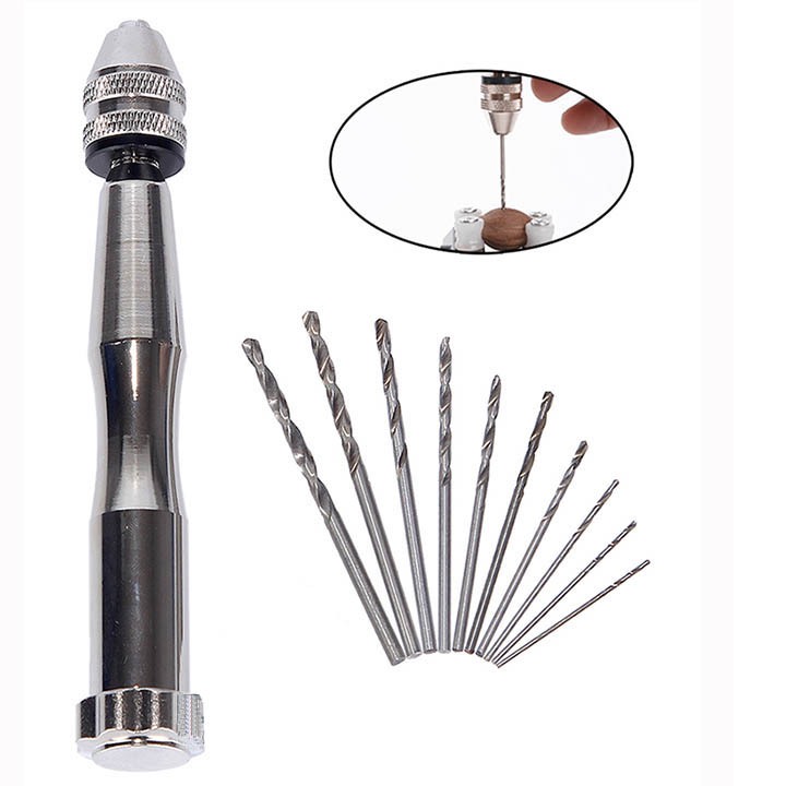 Khoan tay  mini V4 dùng lực của cơ tay để khoan những đồ vật nhỏ, cần độ chính xác cao