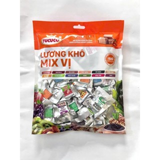  Lương khô FUCUCO mini mix 12 - TÚI 1KG vị được hút chân không từng viên tiện lợi 