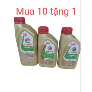 Dầu nhớt xe máy castrol power1 ga và số 0,8lit và 1 lít..........