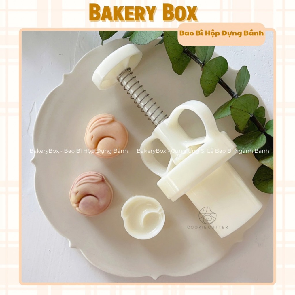 Khuôn Bánh Trung Thu Lò Xo 50gr, Khuôn Bánh Trung Thu Mini (Mẫu Mới 2025)