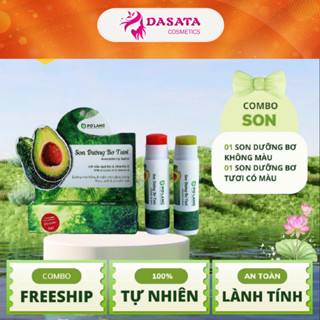 Son Dưỡng Môi PƠ LANG dưỡng mềm môi từ trái bơ A08 không màu, A01 đỏ cam, an toàn cho mẹ bầu và trẻ nhỏ DASATA
