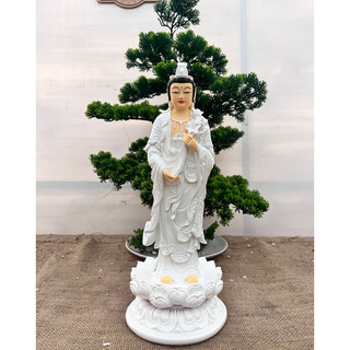 Hoả Tốc - Tượng Phật Quan âm đứng 38cm đủ màu lựa chọn