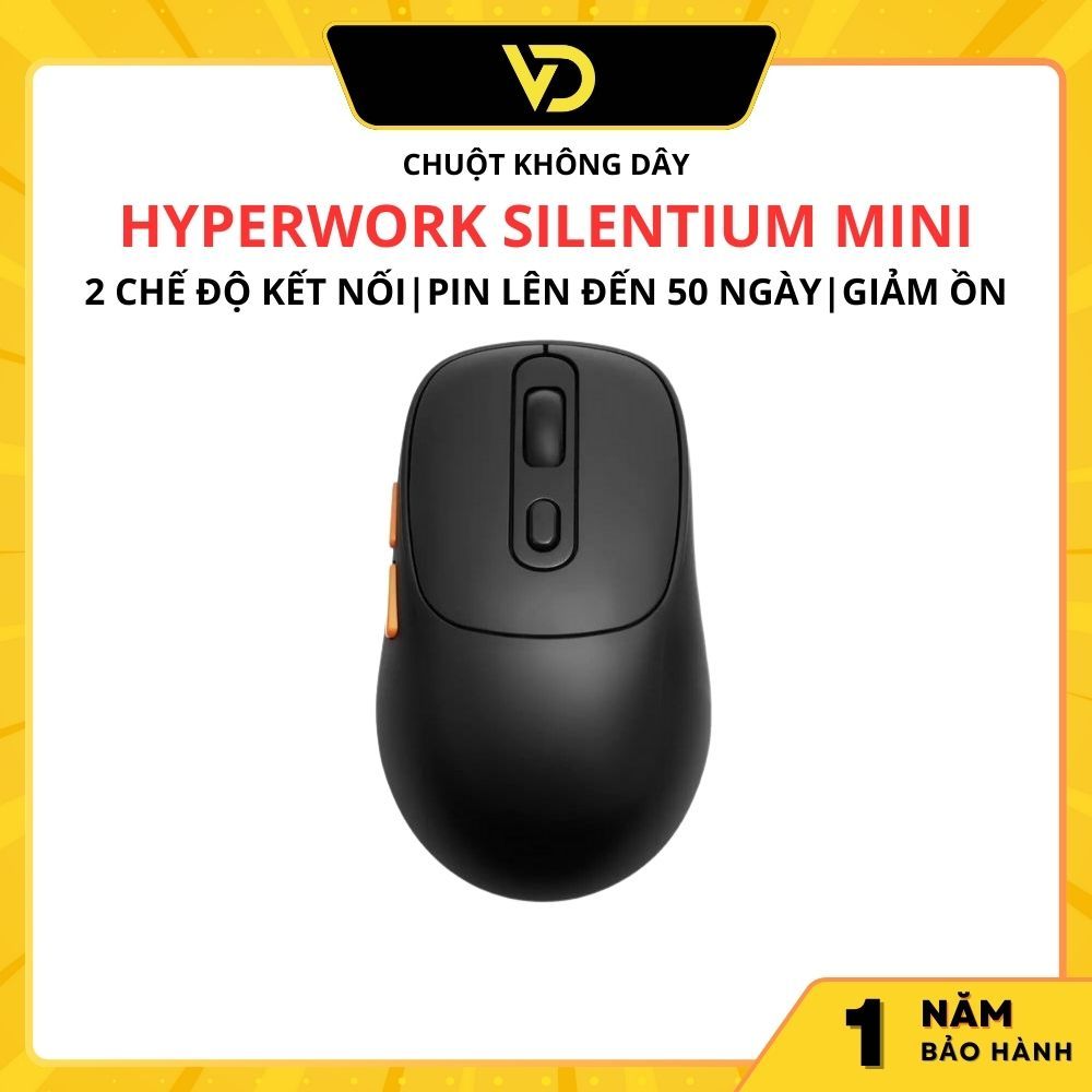 CHUỘT KHÔNG DÂY HYPERWORK SILENTIUM MINI MS01M