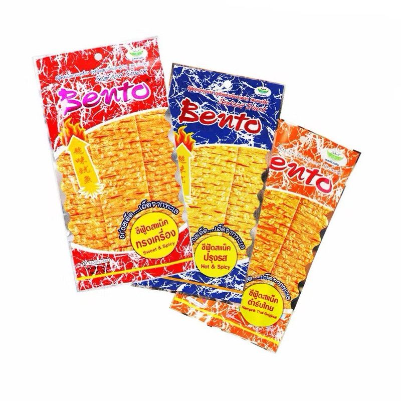 Snack Mực Bento Thái Lan GÓI TO 18-20g Xanh/Đỏ/Cam
