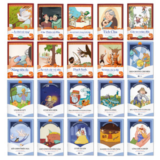 Sách - Combo 20 Cuốn Truyện Cổ Tích Song Ngữ Việt Nam Và Thế Giới