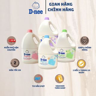  CHÍNH HÃNG  Nước Giặt Wesser Dnee 3000Ml Thơm Dịu An Toàn Cho Bé 