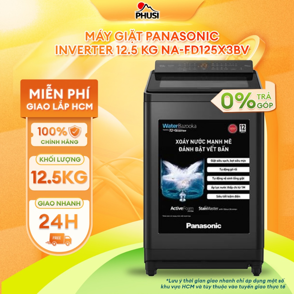 NA-FD125X3BV Máy giặt Panasonic Inverter 12.5 kg NA-FD125X3BV [MIỄN PHÍ GIAO LẮP HCM]