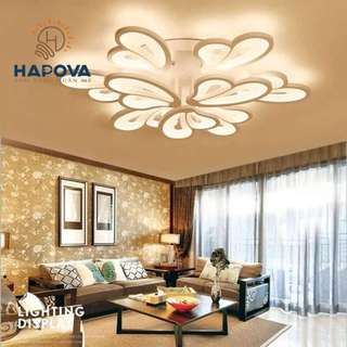 Đèn ốp trần phòng khách 5 cánh HAPOVA CIARA 2080