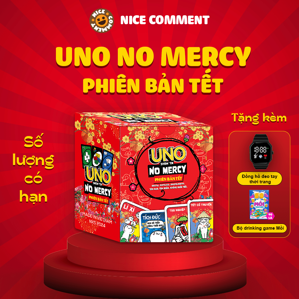  Bài UNO NO MERCY | Party game Vui Bá Cháy | Phiên Bản Tết 2025 | Nice Comment 