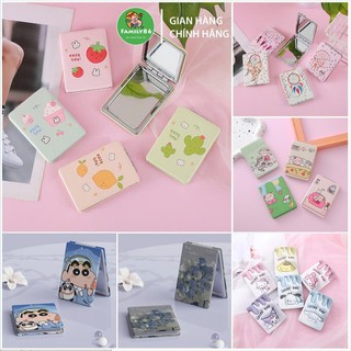  Gương Cầm Tay Mini Gương Mini 2 Mặt Kuromi Hello Kitty Chữ Nhật - Gương Trang Điểm Gấp Gọn Nhỏ Cute 