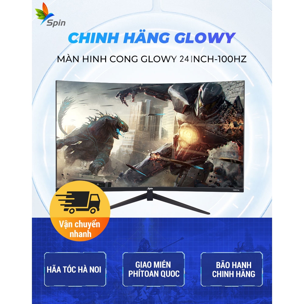 máy tính Spin 100hz cong để bàn 1080p siêu 24 inch chơi game LCD giá rẻ | BigBuy360 - bigbuy360.vn