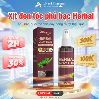  Xịt Đen Tóc Linh Chi Đỏ Herbal Herbal Tinh Chất Linh Chi Đen Tóc Herbal Herbal Gray Hair Serum Phủ Bạc Làm Đen 