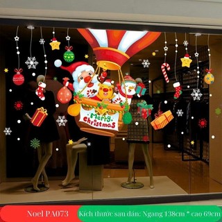 Decal dán trang trí tết giáng sinh, tranh noel PA73