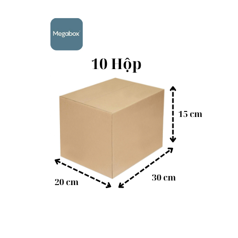 Bộ 10 Hộp Carton 30x20x15 Cm Thùng Carton Giá Rẻ