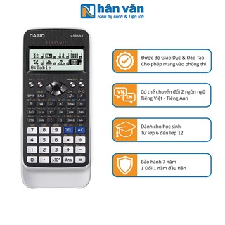 Máy Tính CASIO FX580VN X - Màu Đen Nắp Trắng - Chính Hãng