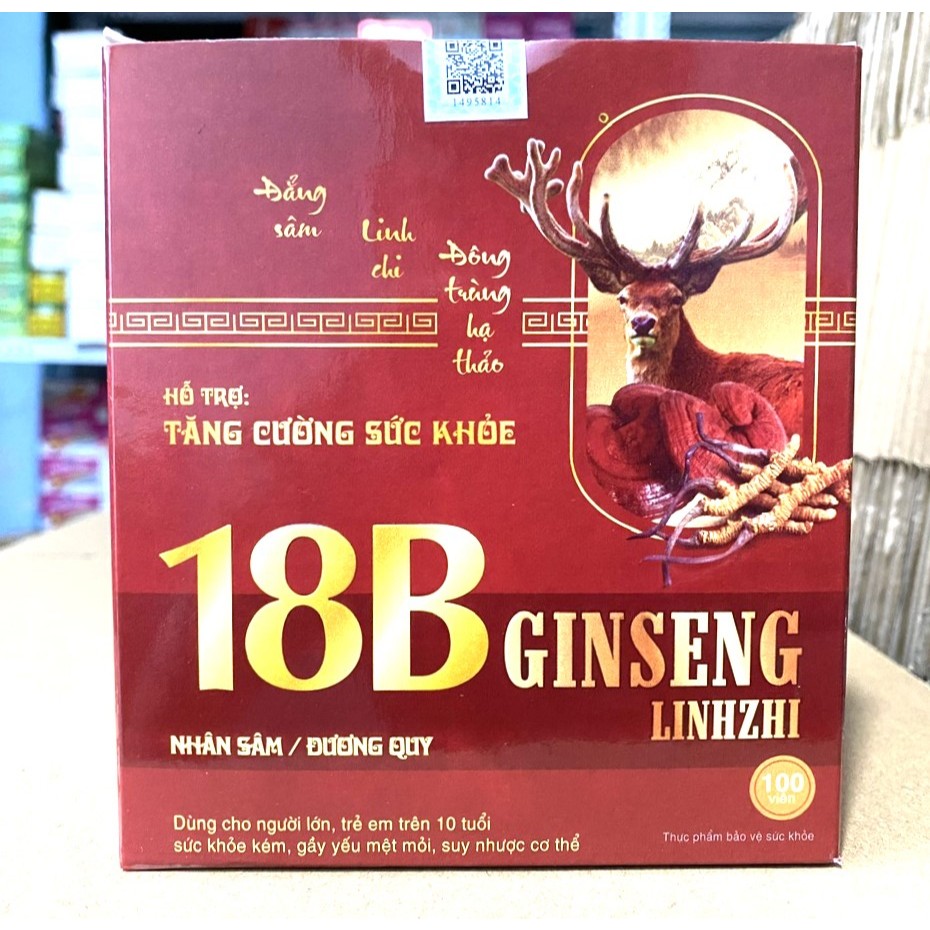 Vitamin 18B Ginseng hỗ trợ ăn ngon miệng ,bồi bổ cơ thể, nâng cao thể trạng