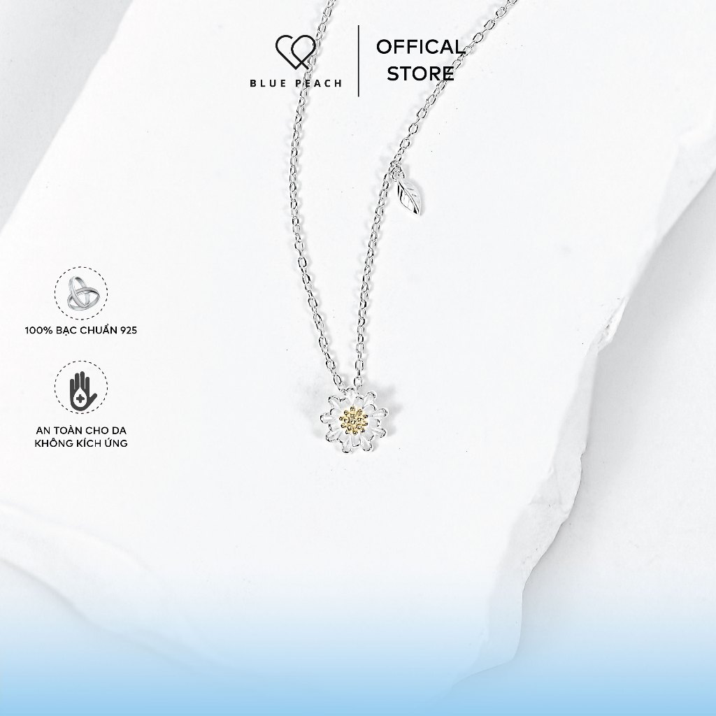 Dây Chuyền Bạc Blue Peach Daisy Tini DC520