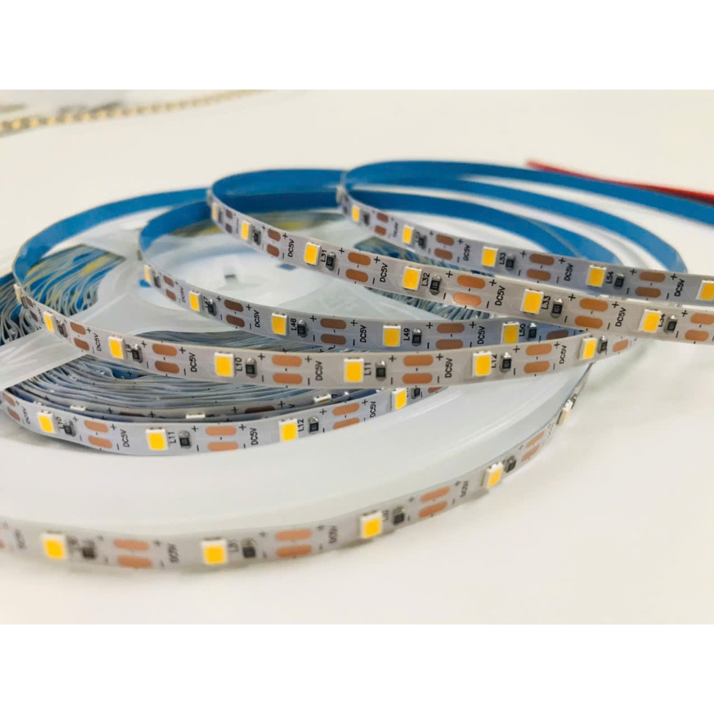 Led dây 5V 5mm mầu vàng, trắng