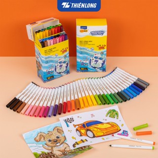Bút lông màu Fiber Pen Thiên Long 20/36 màu - Bút lông màu Thiên Long Colokit nét mảnh nét to