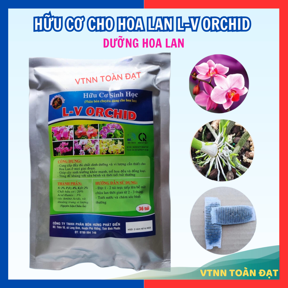 Phân Hữu Cơ Dùng Cho Hoa Lan (36 túi lưới)