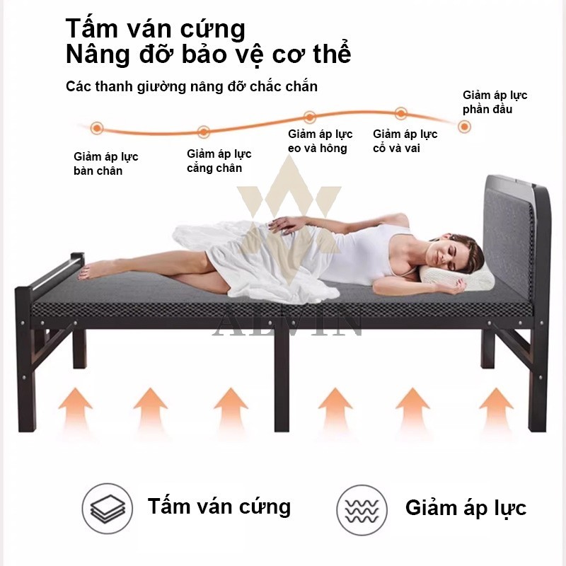 ALVIN giường gấp gọn hàng nhập khẩu Thoải Mái Êm Ái Tháo Lắp Tiện Lợi giường gấp gọn thông minh 1m9 | BigBuy360 - bigbuy360.vn