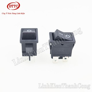 Bộ 5 Chiếc Công Tắc KCD1-104 4 Chân Đỏ, Đen
