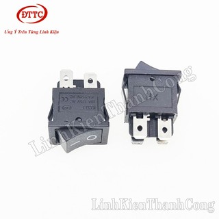 Bộ 5 Chiếc Công Tắc KCD1-104 4 Chân Đỏ, Đen