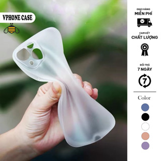 Ốp Lưng iPhone Nhám Mờ Mềm Siêu Mỏng VPHONE CASE Silicon Bảo Vệ Camera Cho iP 16/15/14/13/12/11 Pro/Max/Plus CB