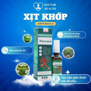Xịt Nóng Giảm Nhanh Đau Nhức Xương Khớp AnphaGold Chai 50ml Hiệu Qủa Ngay Khi Xịt