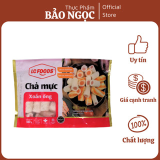  Chả mực xoắn ống 500gr - viên mực thả lẩu chiên rán - ship hỏa tốc HN qua SPX 