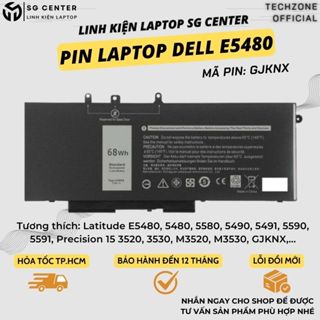 Pin laptop Dell Latitude E5480 5480 5580 5490 5491 5590 5591 Precision 15 3520 3530 M3520 M3530 GJKNX 68W BH 1 ĐỔI 1