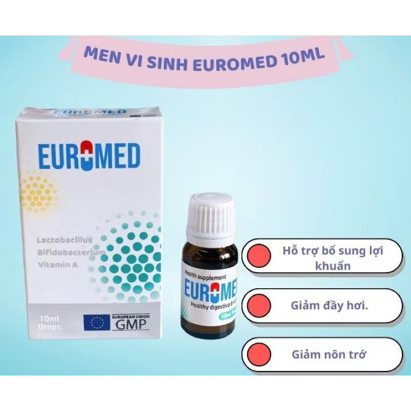 Men Vi Sinh EuroMed 10ml - Bổ sung lợi khuẩn giảm rối loạn tiêu h