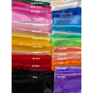 vải voan kính óng ánh, vải kiếng cát,khổ 1,5met, dùng làm hoa vải, hoa voan khổng lồ,bướm voan, may quần quáo, trang trí