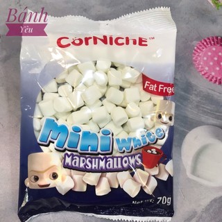 Kẹo xốp trắng Marshmallows Mini CorNiche 70g - BK26