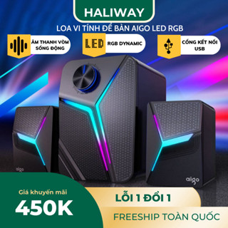 Loa vi tính HALIWAY S562 Gaming LED RGB để bàn công suất lớn bass giá rẻ cho game thủ LOA2