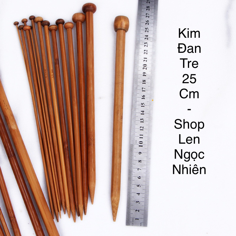 1 đôi kim đan tre dài 25cm