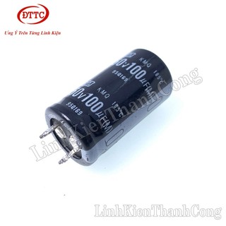 Tụ Hóa 100uF 450V Chân Cứng Kích Thước 22x30mm 22x35mm 22x40mm