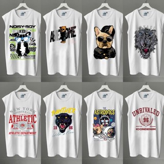 Áo ba lỗ chất liệu polyester - Áo tanktop ICON DENIM unisex Local Brand - Hot Trend - giá rẻ - chính hãng - màu trắng