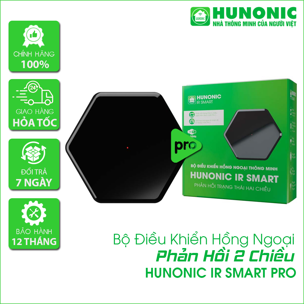 [PRO] Bộ Điều Khiển Hồng Ngoại Hunonic IR Smart Pro, Điều Khiển Tivi/Máy Lạnh Từ Xa Qua Điện Thoại