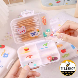  Hộp Nhựa Chia Ngăn Đựng Thiết Kế Nhỏ Gọn Có Nắp Kín Hộp Đựng Đồ Cá Nhân Trang Sức Mini 8 Ngăn hộp thuốc Duy Linh Shop... 