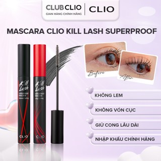 Mascara CLIO Kill Lash Superproof Mascara 7g Giúp Mi Cong, Dài & Dày Tự Nhiên Hàng Chính Hãng CLMAS