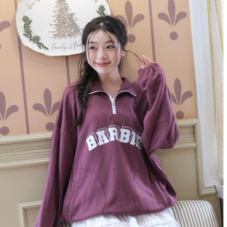 LOLLIE STUDIO - Áo nỉ cổ khoá TKP153 áo nỉ dài tay thu đông in chữ thiết kế năng động dễ phối đồ