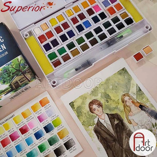[ARTDOOR] Bộ màu Nước Nén SUPERIOR (hộp nhựa)