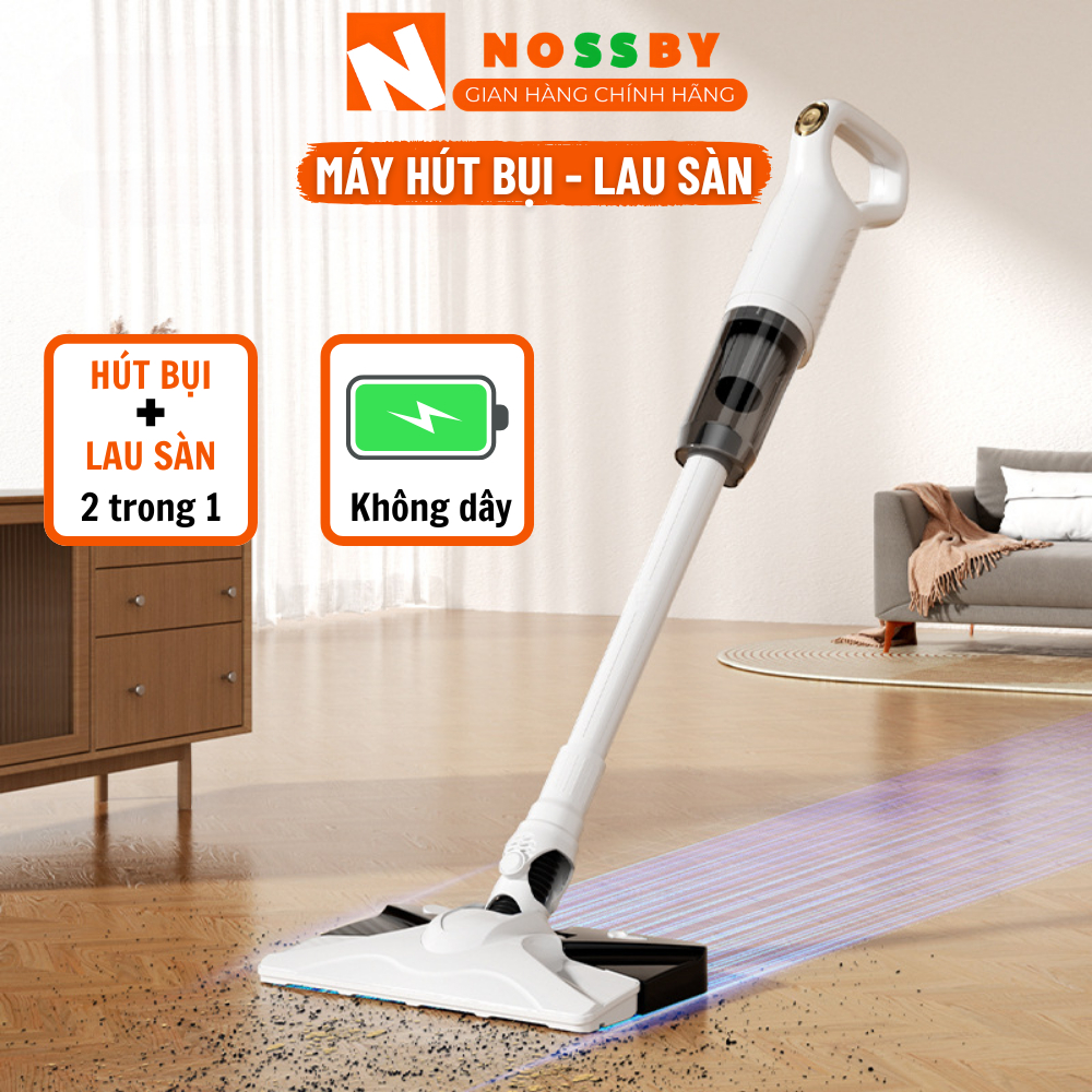 Máy Hút Bụi Không Dây Cầm Tay, Máy Lau Sàn, Điều Chỉnh Độ Dài Lực Hút Siêu Mạnh 12000Pa