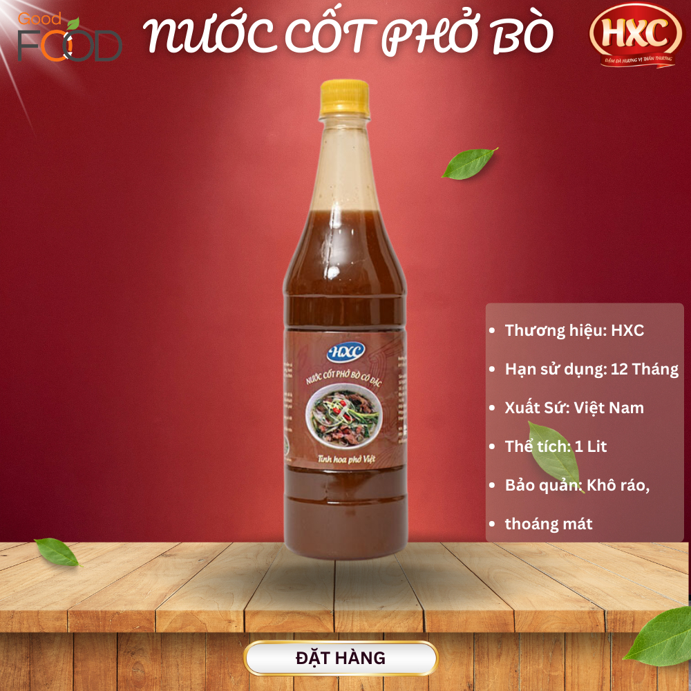 Nước Cốt Phở Bò Đóng Chai HXC