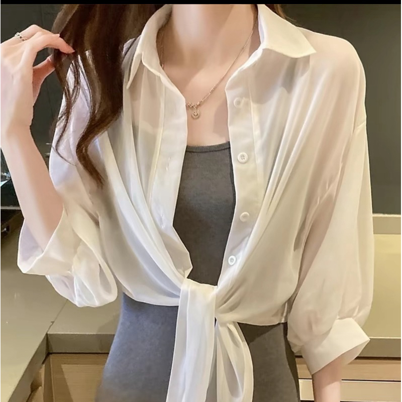 ÁO SƠMI BUỘC DÂY