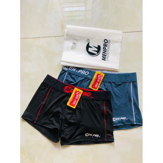 Quần Boxer nam menpro cạp lớn thun lạnh chất lụa sữa