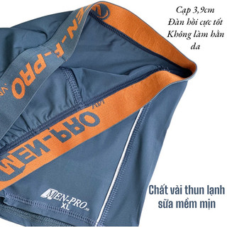 Quần Boxer nam menpro cạp lớn thun lạnh chất lụa sữa