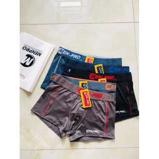 Quần Boxer nam menpro cạp lớn thun lạnh chất lụa sữa